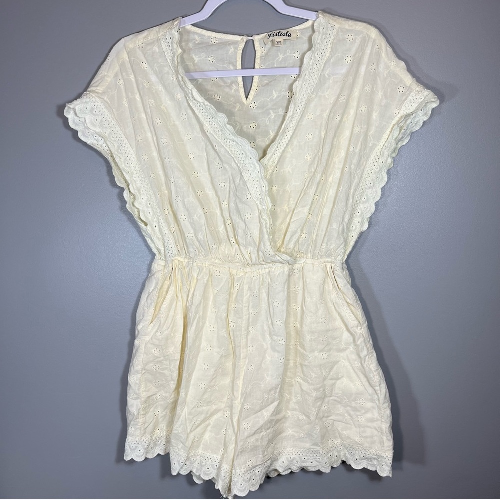Medium Listicle Eyelet Lace Romper